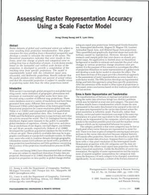 Assessing Raster Representation Accuracy Using a Scale Factor Model