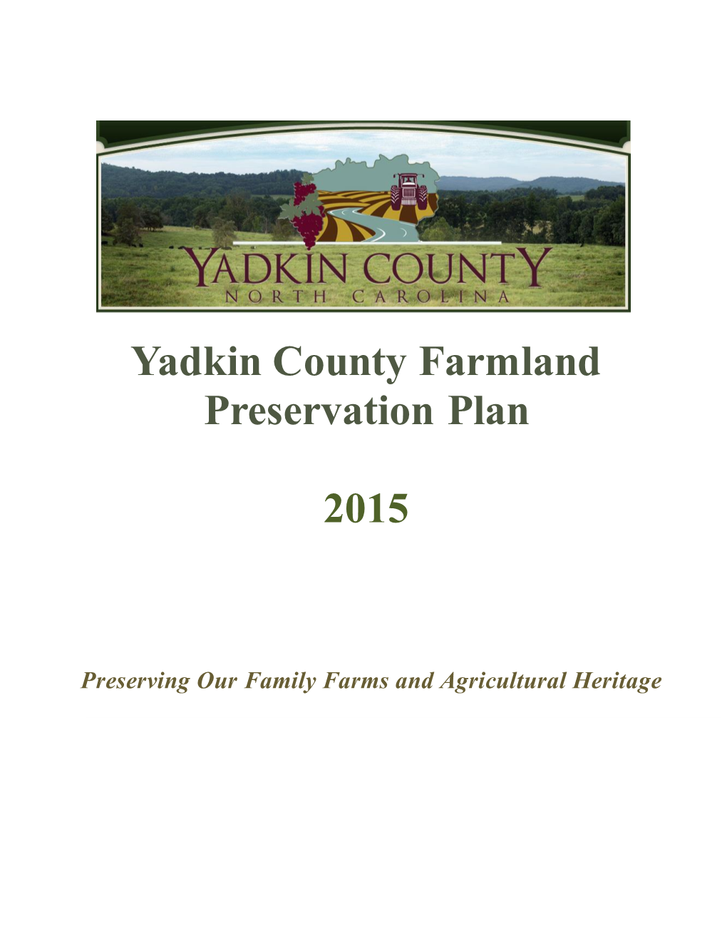 Yadkin County Farmland Preservation Plan