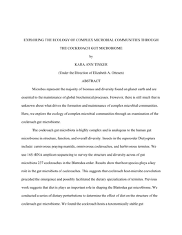 Exploring the Ecology of Complex Microbial Communities Through