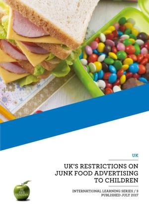 Uk's Restrictions on Junk Food Advertising to Children