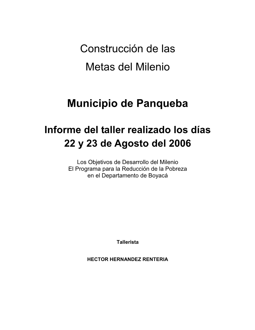 Tabla De Contenidos