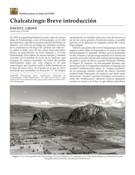Chalcatzingo: Breve Introducción DAVID C
