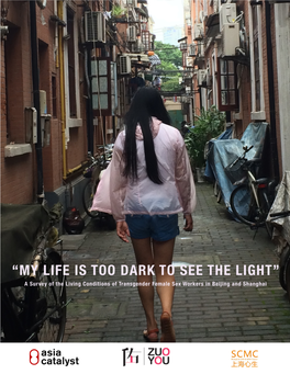 “MY LIFE IS TOO DARK to SEE the LIGHT” a Survey of the Living Conditions of Transgender Female Sex Workers in Beijing and Shanghai