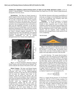 Modeling Thermal Demagnetization at the Lunar Swirl Reiner Gamma