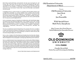 Old Dominion University Jazz Choir & Jazz Ensemble with Special Guest