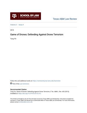 Defending Against Drone Terrorism