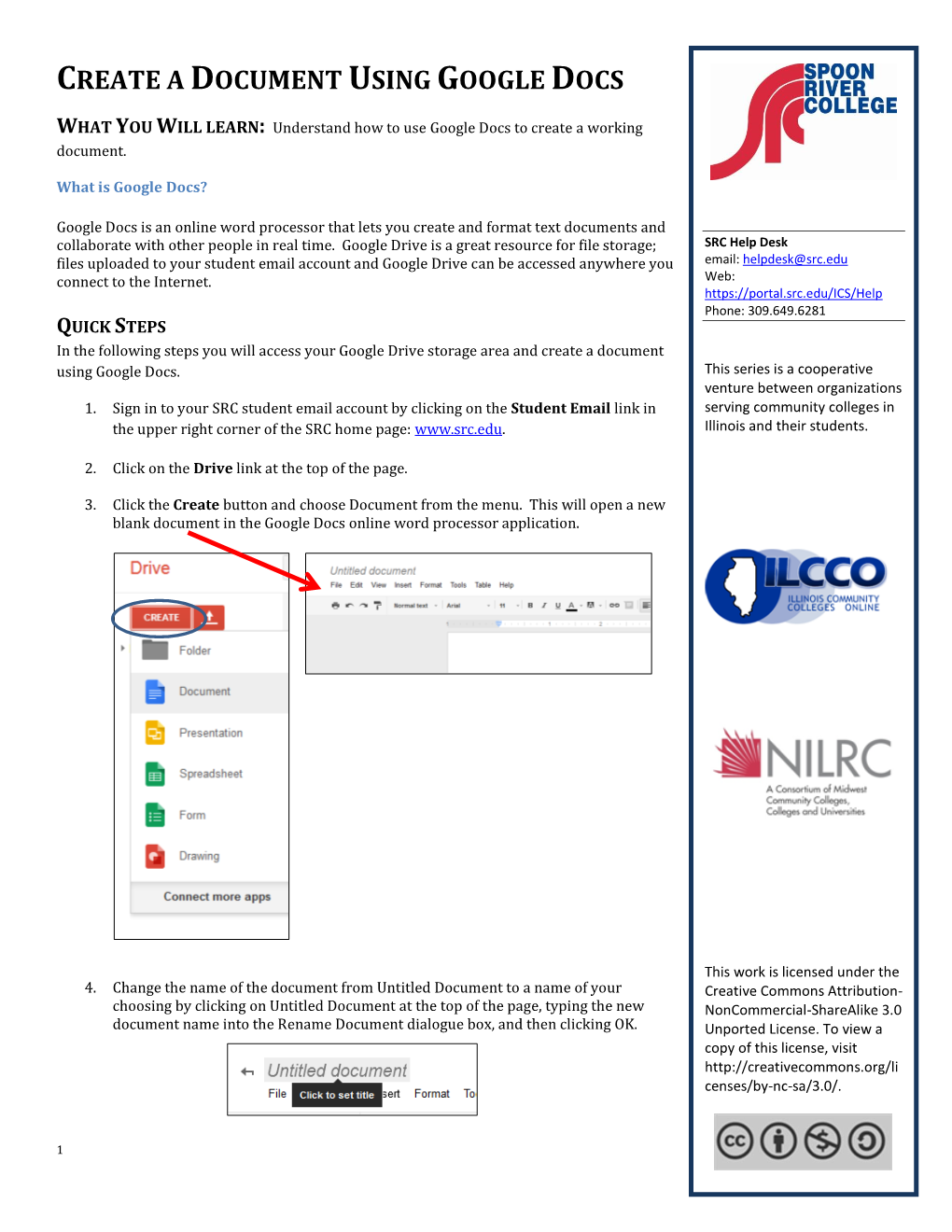 Create a Document Using Google Docs