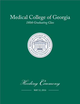 Medical College of Georgia 180Th Graduating Class