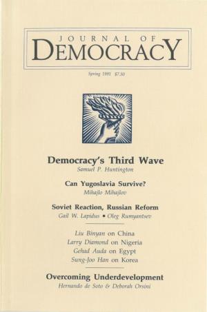 Democracy's Third Wave Samuel P