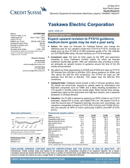 Yaskawa Electric Corporation