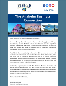 The Anaheim Business Connection