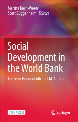Social Development in the World Bank Essays in Honor of Michael M