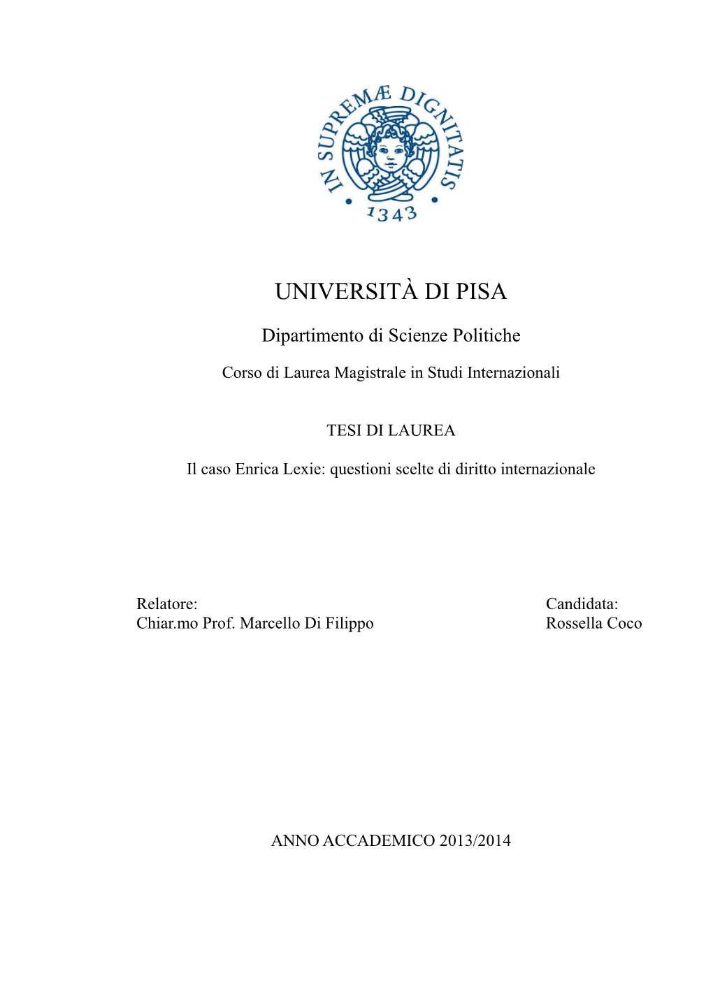 Università Di Pisa