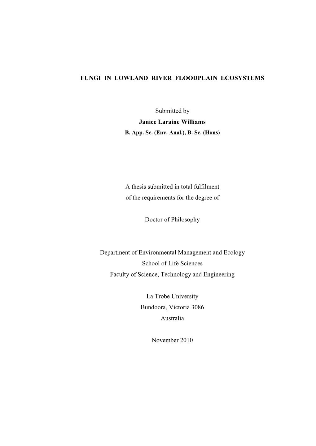 Chapter 5), While Fungal Biomass Was Below Detection Limits