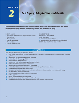 Cell Injury, Adaptation, and Death