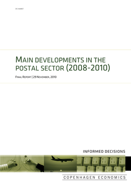 Main Developments in the Postal Sector (2008-2010)