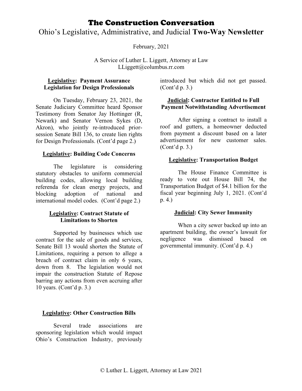 August 2015 Construction Conversation (K0484491.DOC;1)