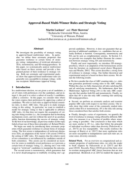 Approval-Based Multi-Winner Rules and Strategic Voting