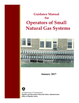 Manual for Operators of Small Natural Gas Systems