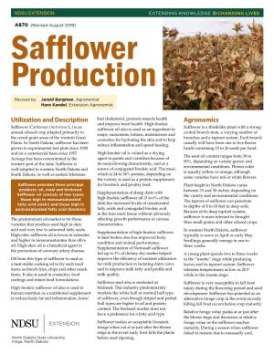 Safflower Production A870
