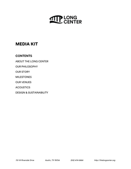 Long Center Media