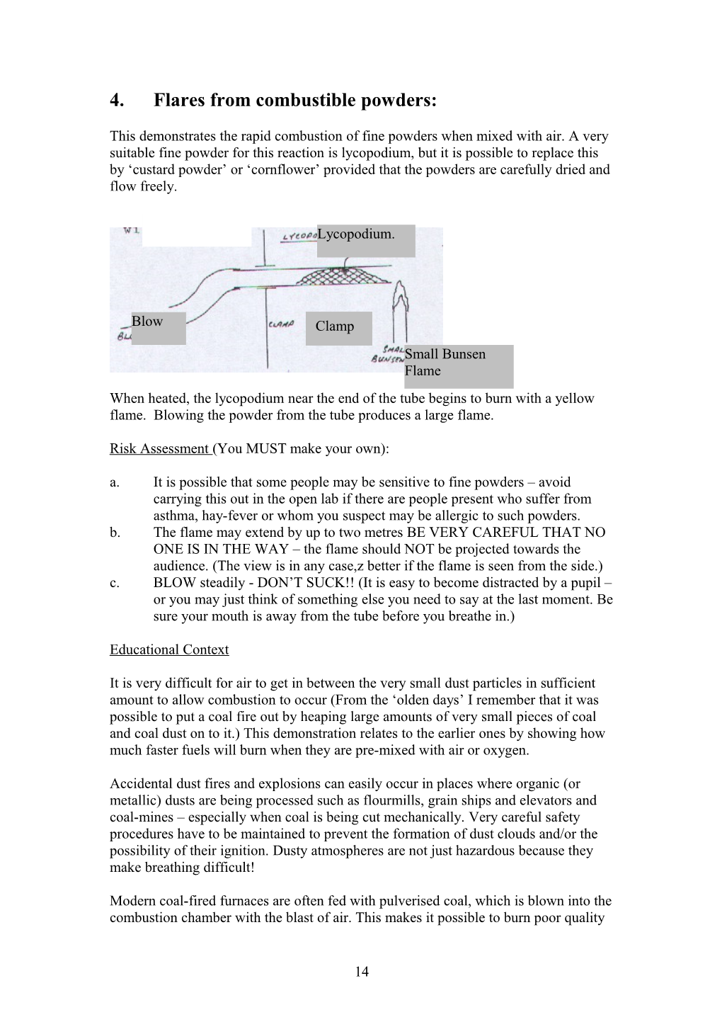 4.Flares from Combustible Powders