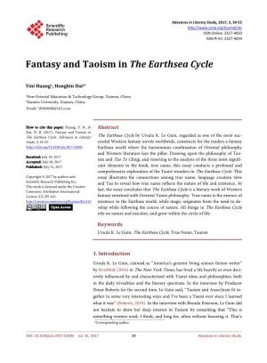 Fantasy and Taoism in the Earthsea Cycle