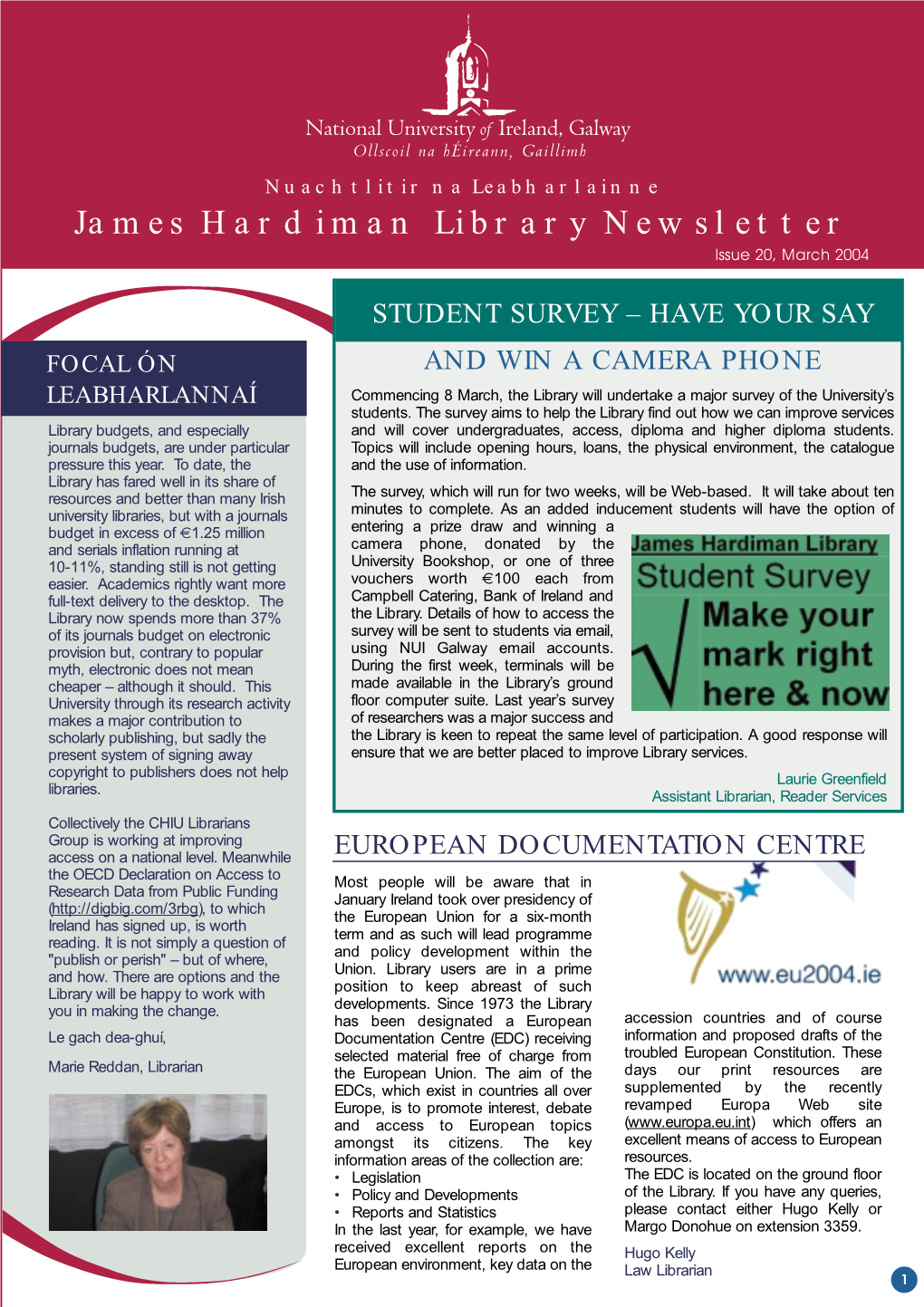 James Hardiman Library Newsletter