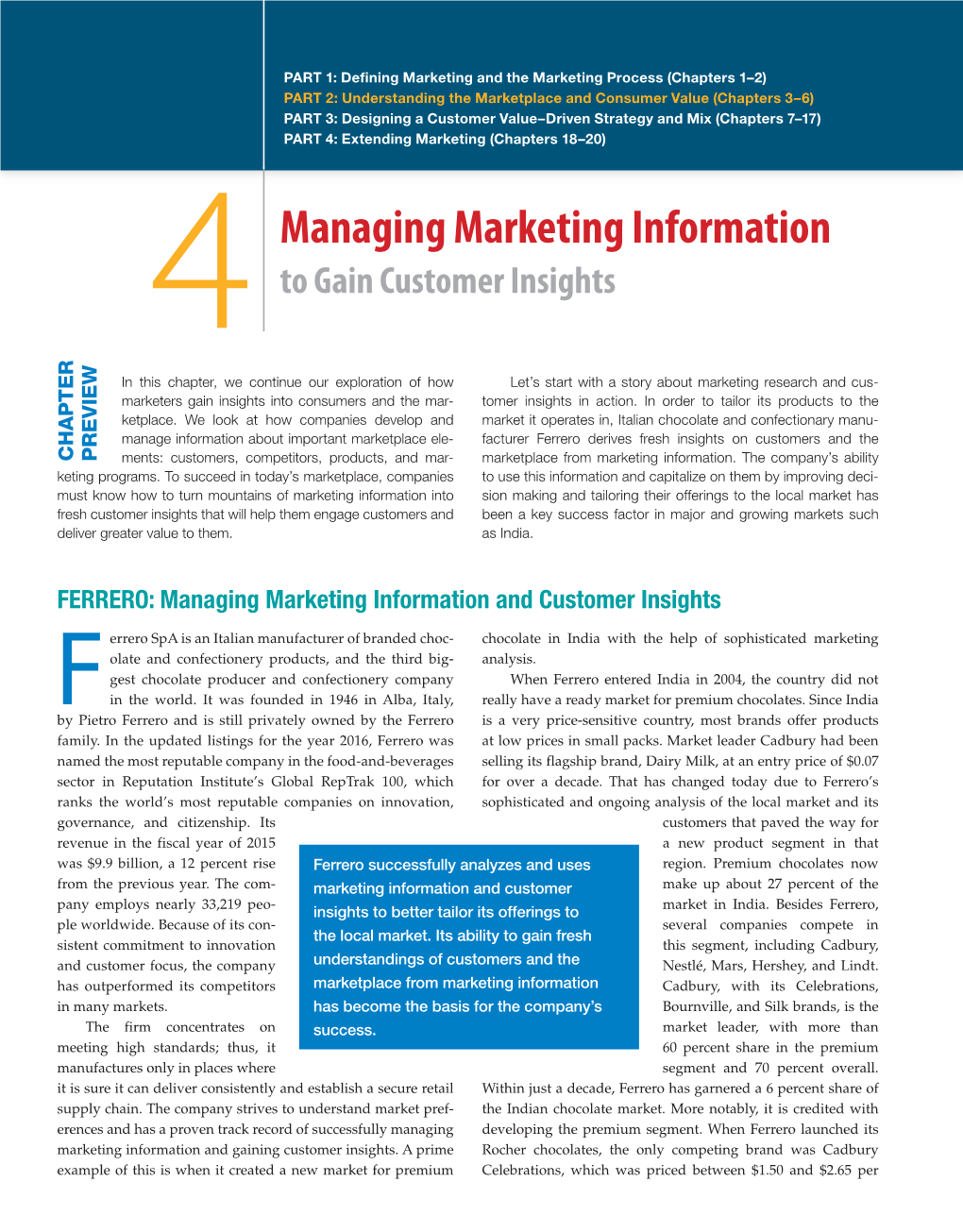 Managing Marketing Information