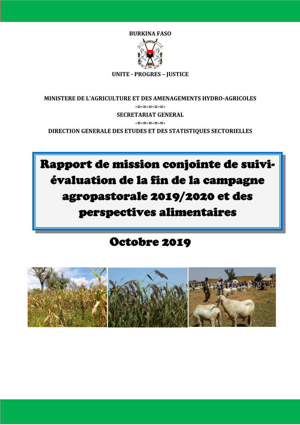 Octobre 2019 Rapport De Mission Conjointe De Suivi