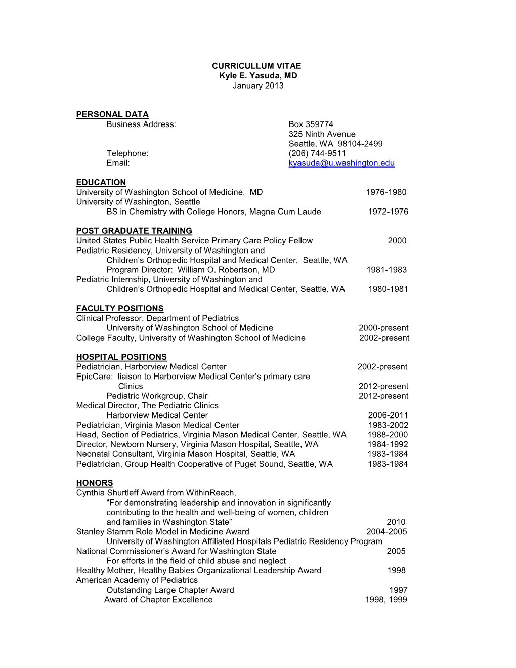 Kyle Yasuda CV