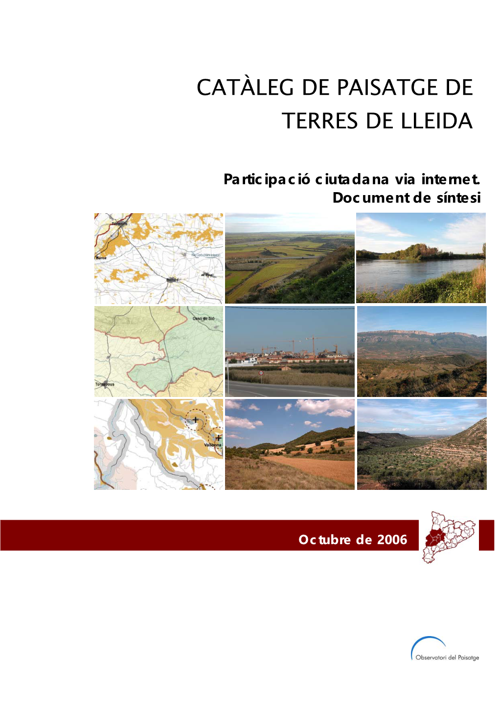 Catàleg De Paisatge De Terres De Lleida