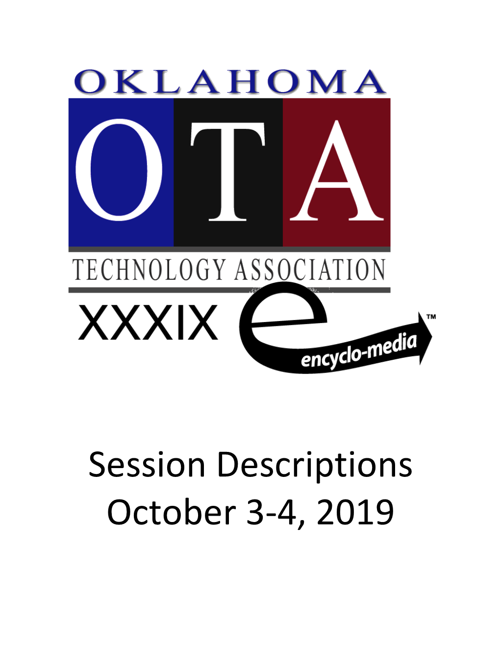 Session Descriptions October 3-4, 2019