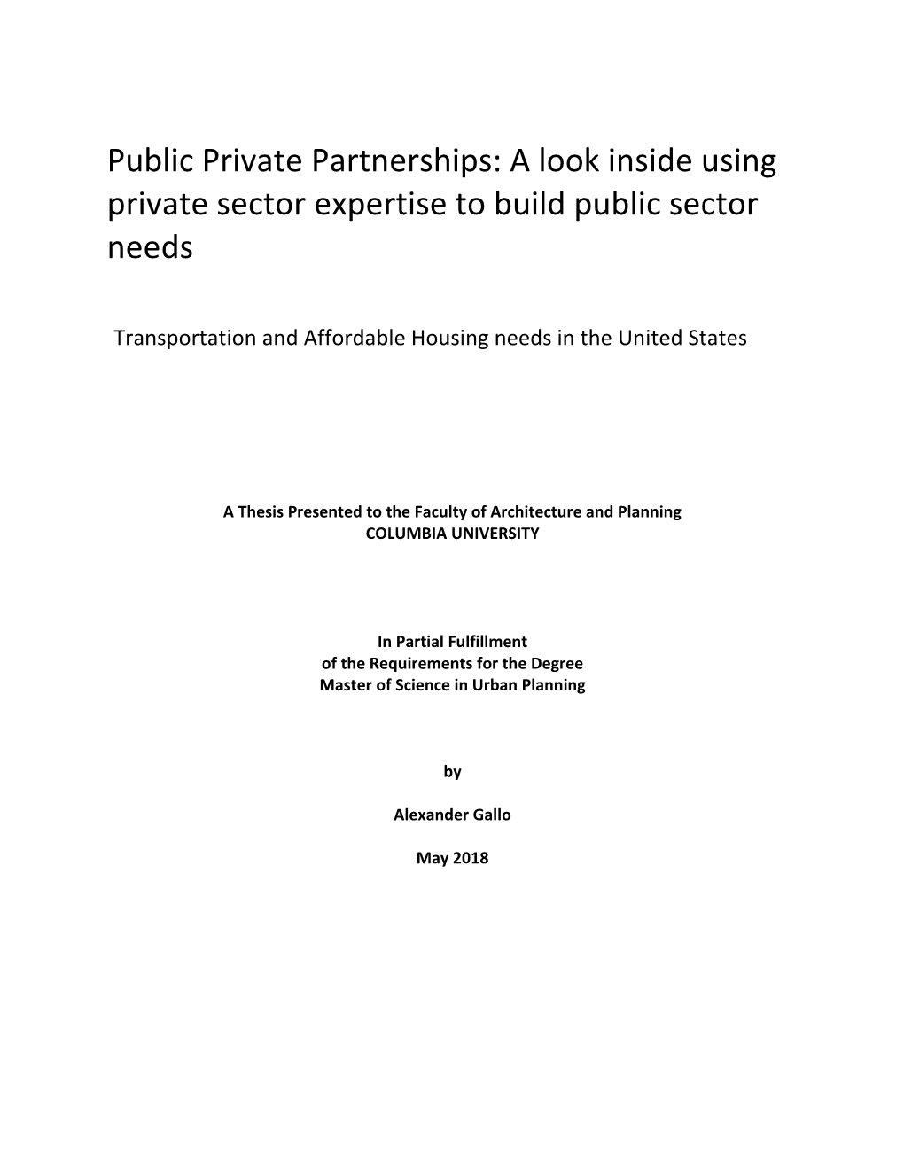 Affordable Housing Needs in the United States