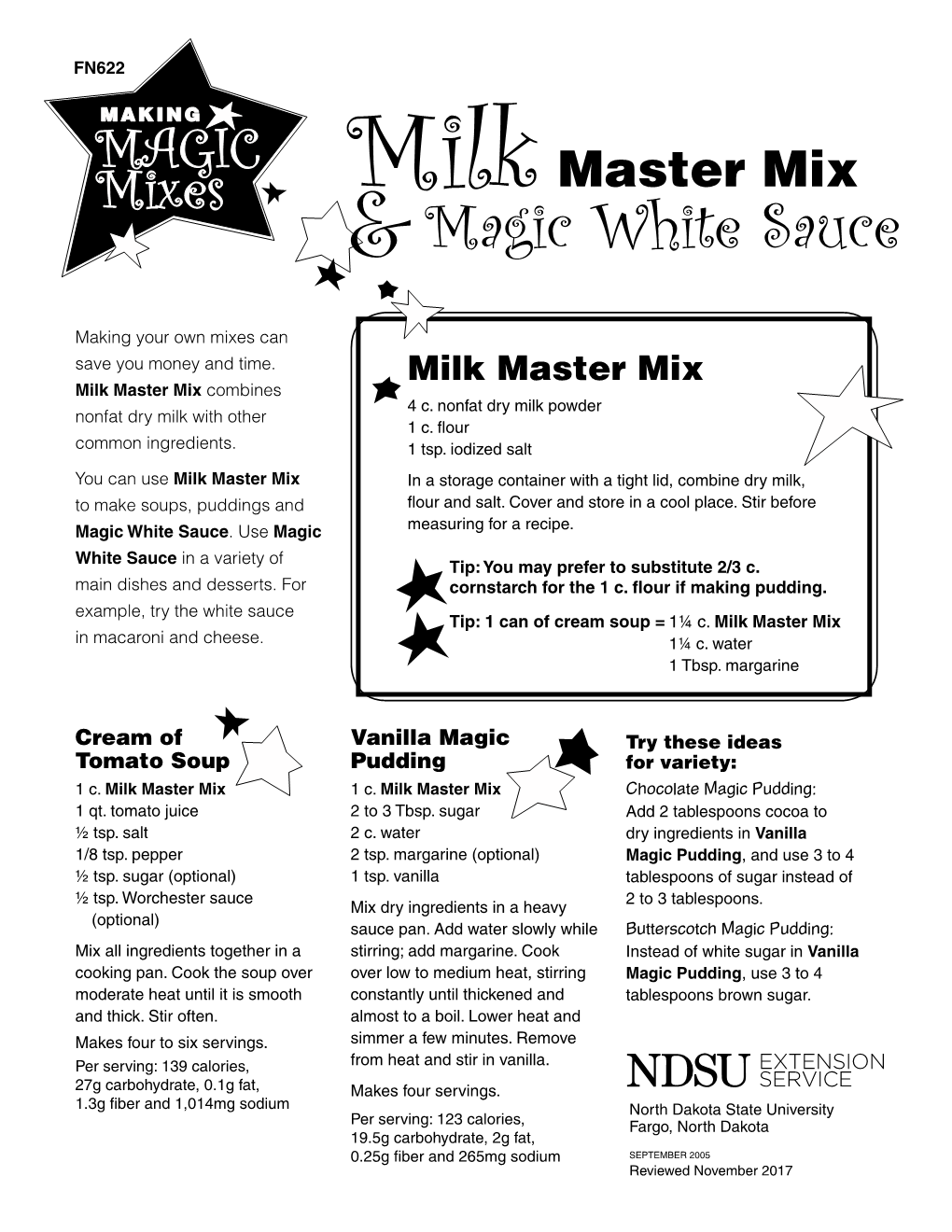 Making Magic Mixes: Milk Master Mix and Magic White Sauce