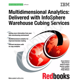 Delivered with Infosphere Warehouse Cubing Services