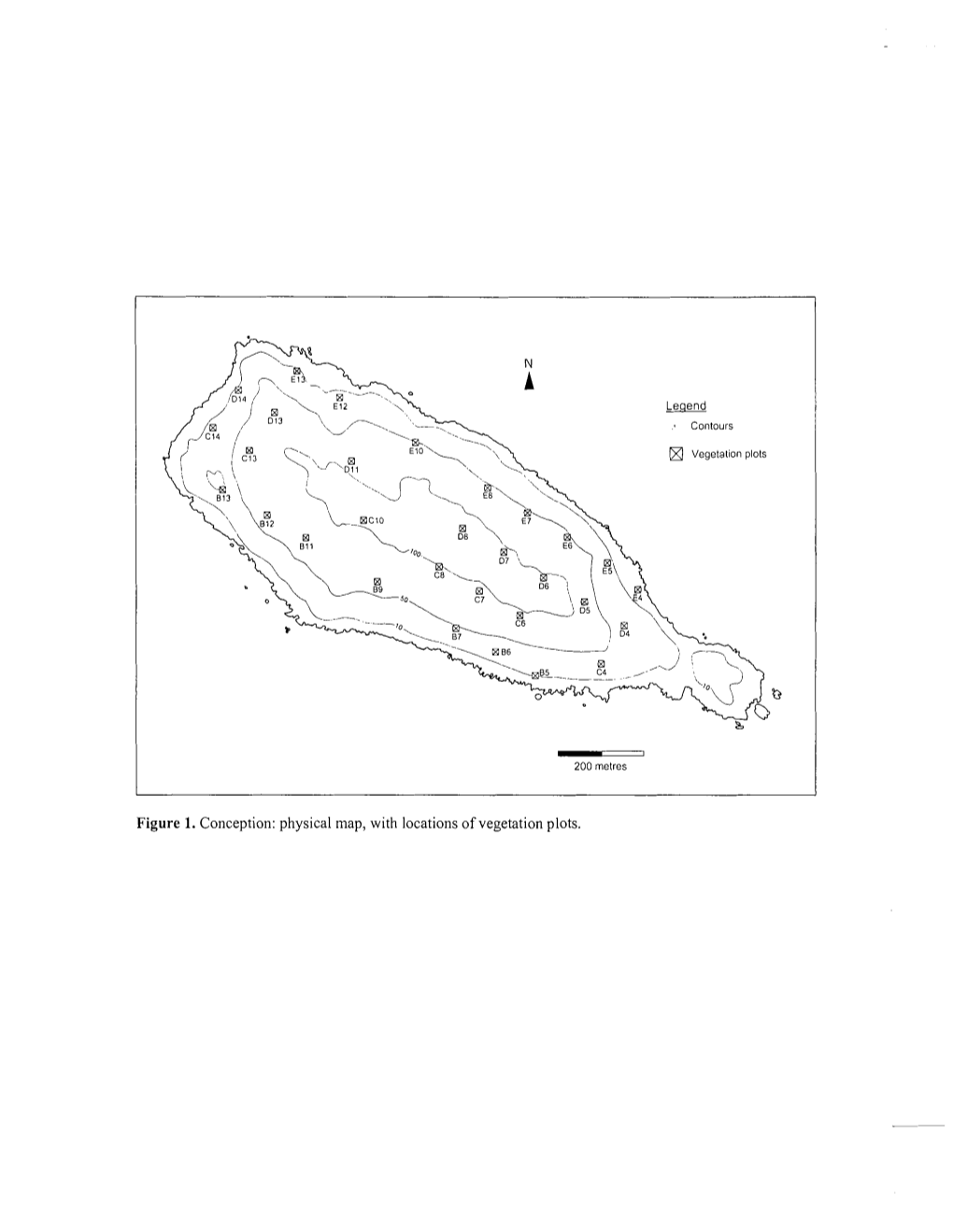 Figure 1. Conception: Physical Map, With Locations Of Vegetation Plots ...