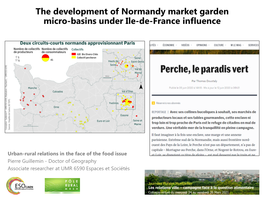 The Development of Normandy Market Garden Micro-Basins Under Ile-De-France Influence