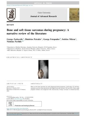 Bone and Soft Tissue Sarcomas During Pregnancy: a Narrative Review of the Literature