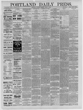 Portland Daily Press: April 17,1886