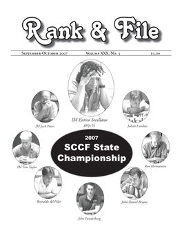 SCCF State Championship IM Tim Taylor Ron Hermansen