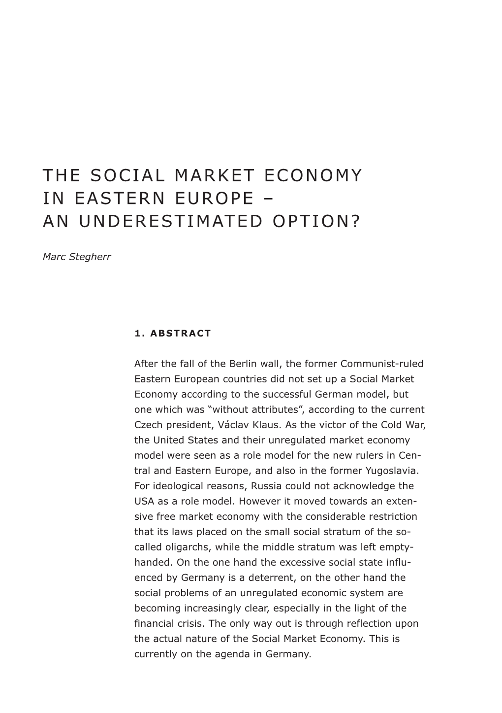 60 Years of Social Market Economy