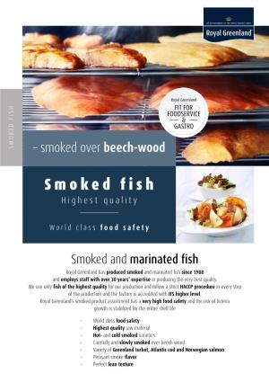 SMOKED FISH – Smoked Over Beech-Wood