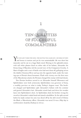 Ten Qualities of Successful Commanders