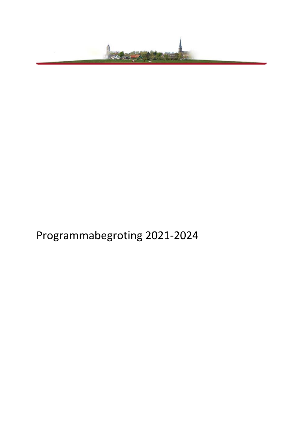 Programmabegroting 2021-2024