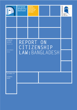 Report on Citizenship Law:Bangladesh