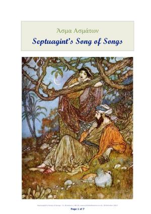 Septuagint's Song of Songs - Tr