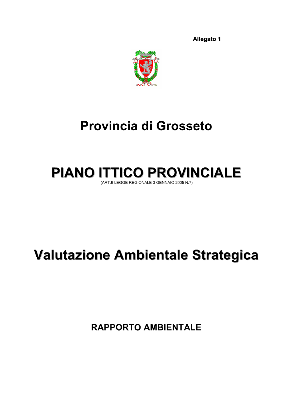 Rapporto Ambientale VAS X PIPR Adozione