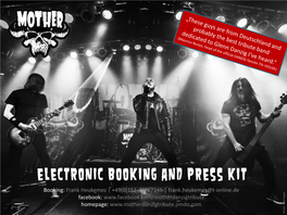 Electronic Booking and Press Kit