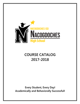 Course Catalog 2017-2018